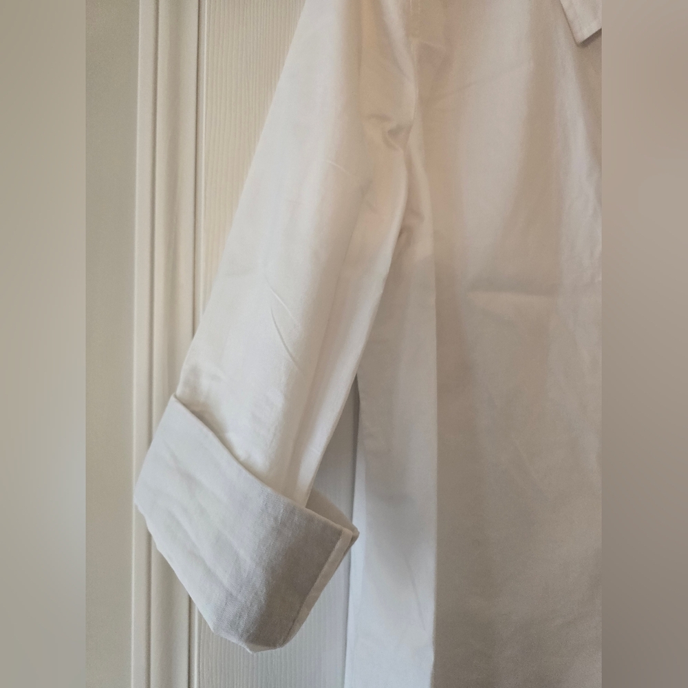 Tommy Hilfiger White Button-Up Shirt with Pocket - Picture 2 of 9